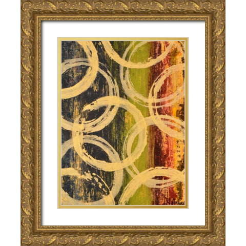 Rings of Engagement II Gold Ornate Wood Framed Art Print with Double Matting by Avondet, Natalie