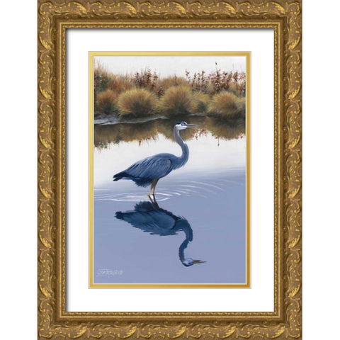 Blackwater Reflections I Gold Ornate Wood Framed Art Print with Double Matting by Szatkowski, Fred