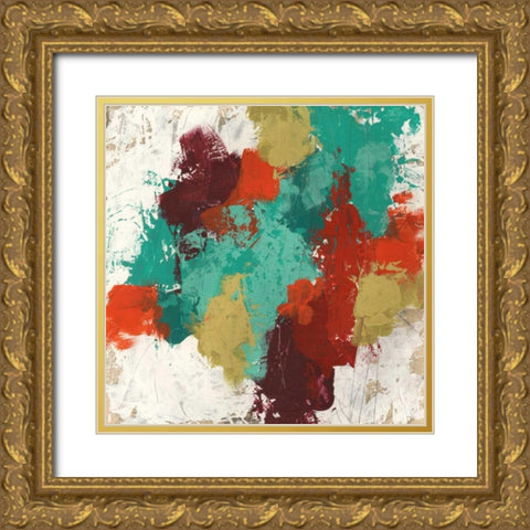 Kaleidoscope Signals II Gold Ornate Wood Framed Art Print with Double Matting by Vess, June Erica