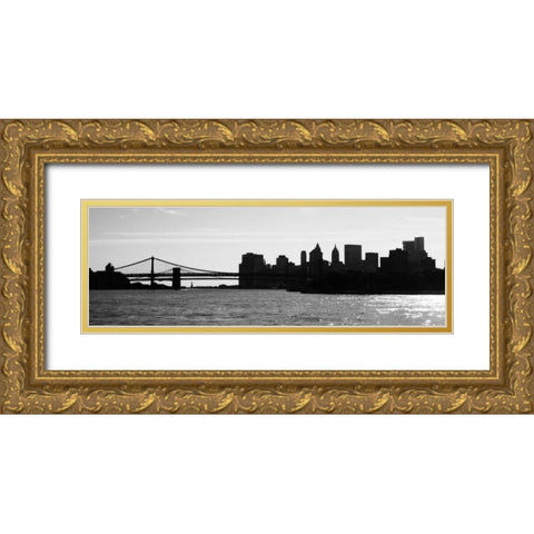 NY Scenes I Gold Ornate Wood Framed Art Print with Double Matting by Pica, Jeff