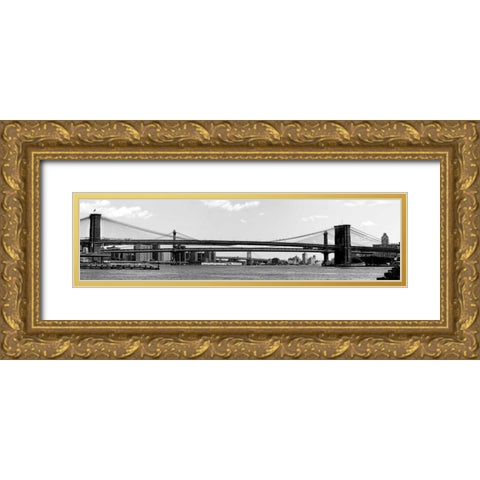 NY Scenes IV Gold Ornate Wood Framed Art Print with Double Matting by Pica, Jeff