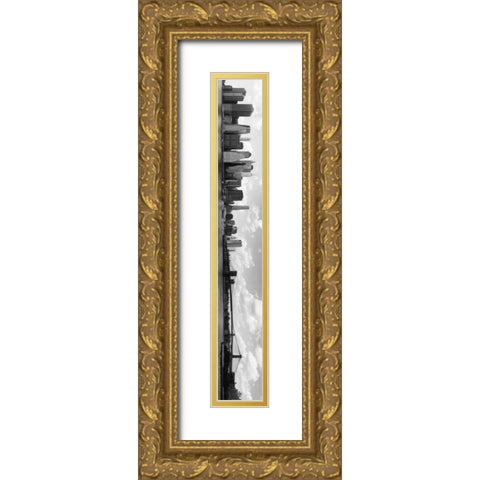 NY Scenes V Gold Ornate Wood Framed Art Print with Double Matting by Pica, Jeff