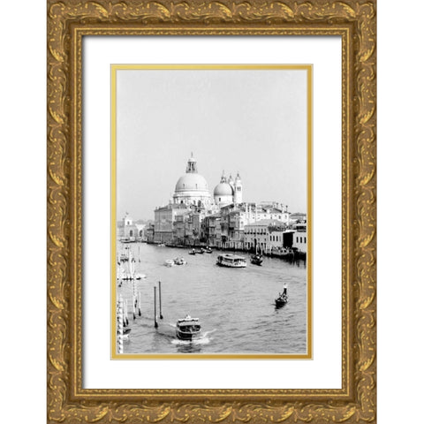 Venice Scenes III Gold Ornate Wood Framed Art Print with Double Matting by Pica, Jeff