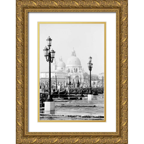 Venice Scenes V Gold Ornate Wood Framed Art Print with Double Matting by Pica, Jeff