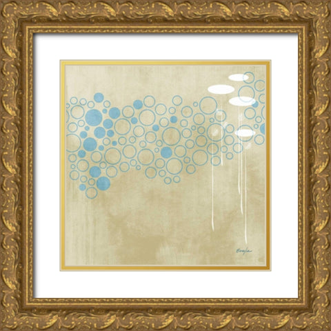 Summer Crest II Gold Ornate Wood Framed Art Print with Double Matting by Evelia Designs