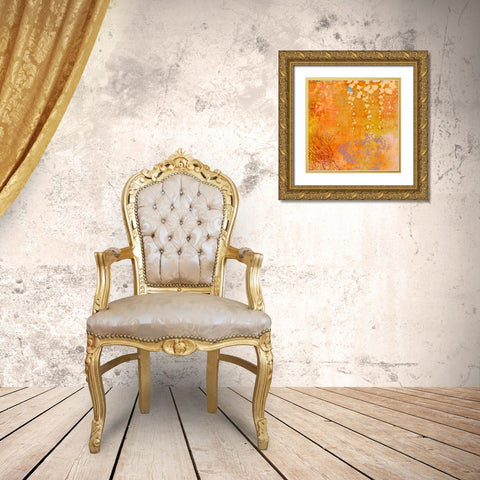 Ginger Fall III Gold Ornate Wood Framed Art Print with Double Matting by Evelia Designs