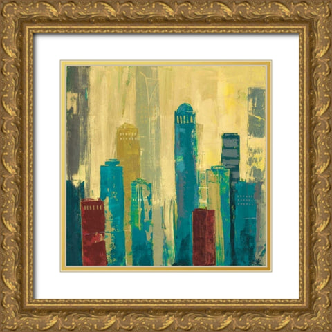 City Connection I Gold Ornate Wood Framed Art Print with Double Matting by Joy, Julie