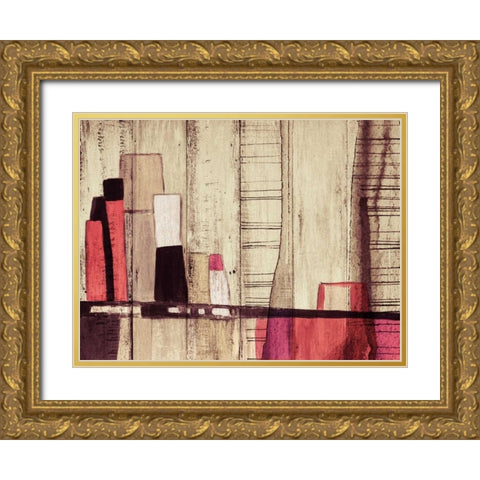 Inner City II Gold Ornate Wood Framed Art Print with Double Matting by Orlov, Irena