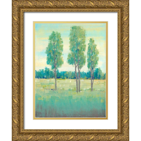 Spring Day I Gold Ornate Wood Framed Art Print with Double Matting by OToole, Tim