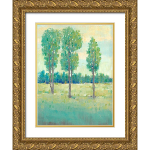 Spring Day II Gold Ornate Wood Framed Art Print with Double Matting by OToole, Tim