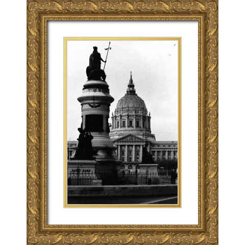 City Details I Gold Ornate Wood Framed Art Print with Double Matting by Pica, Jeff