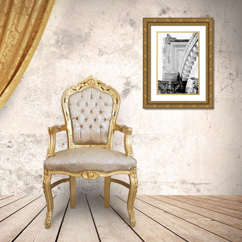 City Details IV Gold Ornate Wood Framed Art Print with Double Matting by Pica, Jeff