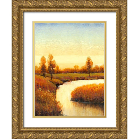 Spring Water I Gold Ornate Wood Framed Art Print with Double Matting by OToole, Tim