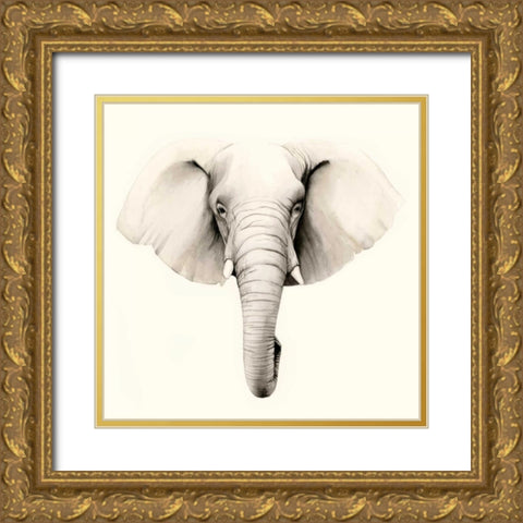 Safari Portrait IV Gold Ornate Wood Framed Art Print with Double Matting by Popp, Grace