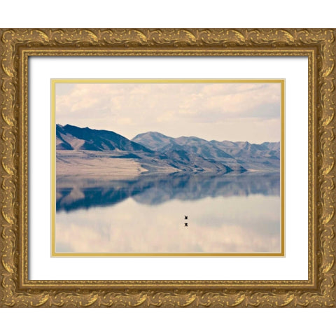 Reflection I Gold Ornate Wood Framed Art Print with Double Matting by Coomes, Sylvia
