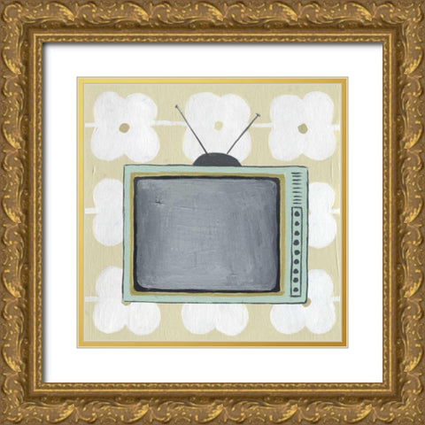 Retro Tech Collection E Gold Ornate Wood Framed Art Print with Double Matting by Popp, Grace