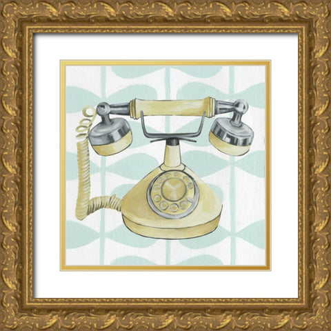 Retro Tech Collection F Gold Ornate Wood Framed Art Print with Double Matting by Popp, Grace