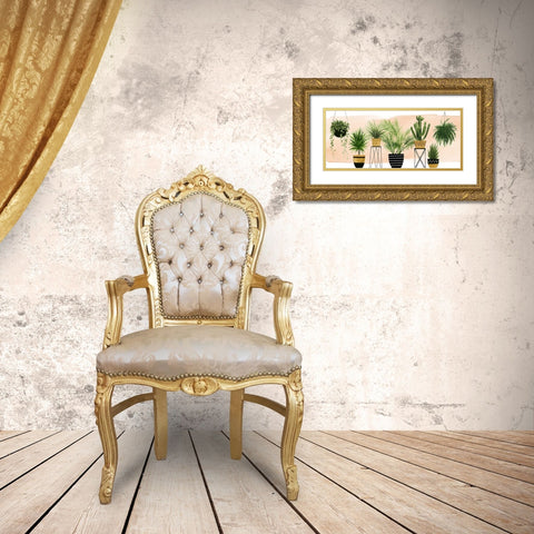 Indoor Oasis Collection D Gold Ornate Wood Framed Art Print with Double Matting by Popp, Grace