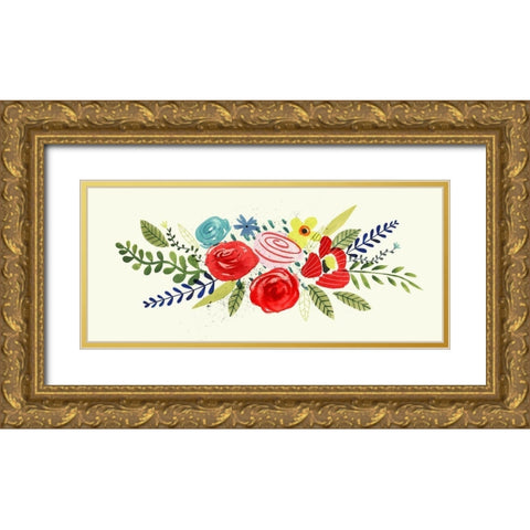 Fridas Dream Collection D Gold Ornate Wood Framed Art Print with Double Matting by Borges, Victoria