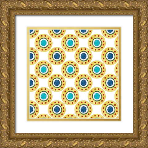 Boho Christmas Collection G Gold Ornate Wood Framed Art Print with Double Matting by Popp, Grace