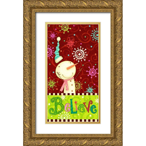 Bright Believe Collection B Gold Ornate Wood Framed Art Print with Double Matting by Eisner, Viv