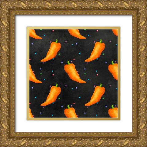 PiÃ±ata Party Collection I Gold Ornate Wood Framed Art Print with Double Matting by Reynolds, Jade