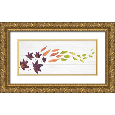 Sweet Foliage Collection D Gold Ornate Wood Framed Art Print with Double Matting by Miller, Dianne
