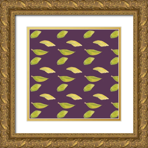 Sweet Foliage Collection G Gold Ornate Wood Framed Art Print with Double Matting by Miller, Dianne