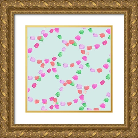 Candy Christmas Collection I Gold Ornate Wood Framed Art Print with Double Matting by Parker, Jennifer Paxton