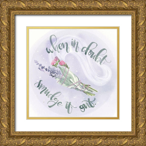 Green Witch Collection C Gold Ornate Wood Framed Art Print with Double Matting by Parker, Jennifer Paxton