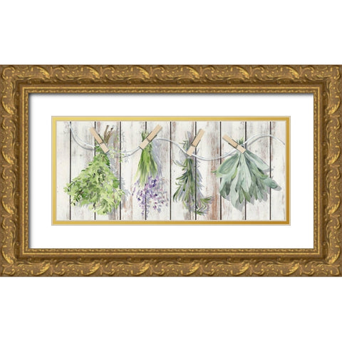 Green Witch Collection D Gold Ornate Wood Framed Art Print with Double Matting by Parker, Jennifer Paxton