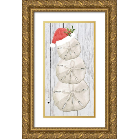 Tis the Seasun Collection B Gold Ornate Wood Framed Art Print with Double Matting by Parker, Jennifer Paxton