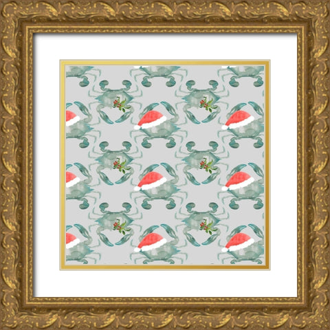 Tis the Seasun Collection G Gold Ornate Wood Framed Art Print with Double Matting by Parker, Jennifer Paxton