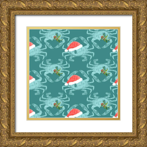 Tis the Seasun Collection I Gold Ornate Wood Framed Art Print with Double Matting by Parker, Jennifer Paxton