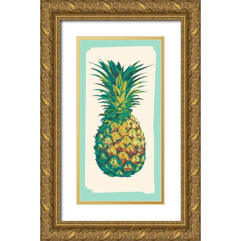 Tropical Getaway Collection B Gold Ornate Wood Framed Art Print with Double Matting by Fagalde, Jarman