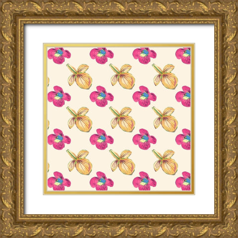 Tropical Getaway Collection F Gold Ornate Wood Framed Art Print with Double Matting by Fagalde, Jarman