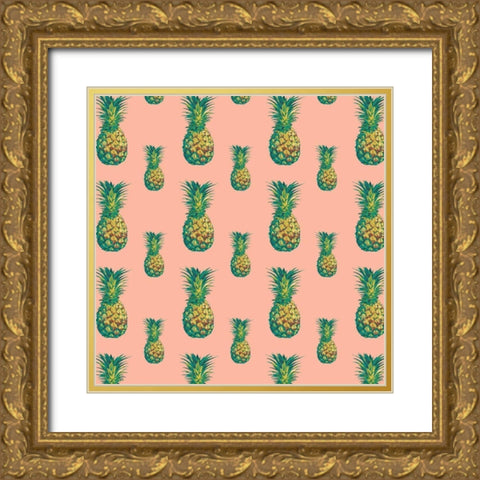 Tropical Getaway Collection G Gold Ornate Wood Framed Art Print with Double Matting by Fagalde, Jarman