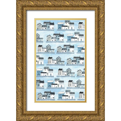 Sailors Rest Collection E Gold Ornate Wood Framed Art Print with Double Matting by Wang, Melissa