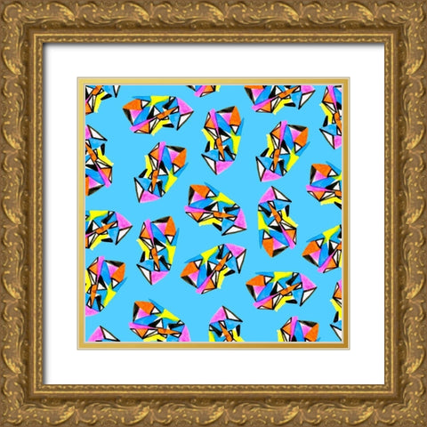 Circus Fun Collection G Gold Ornate Wood Framed Art Print with Double Matting by Blanckslate