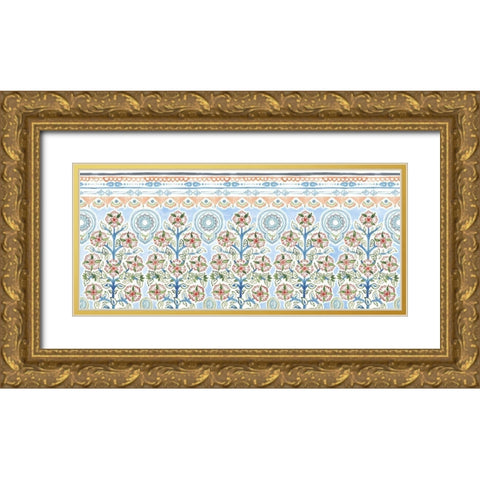 Bisect Collection D Gold Ornate Wood Framed Art Print with Double Matting by Wang, Melissa
