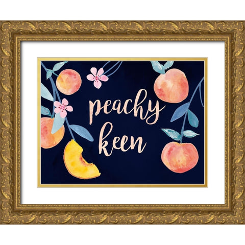 Fresh Fruit Collection A Gold Ornate Wood Framed Art Print with Double Matting by Borges, Victoria