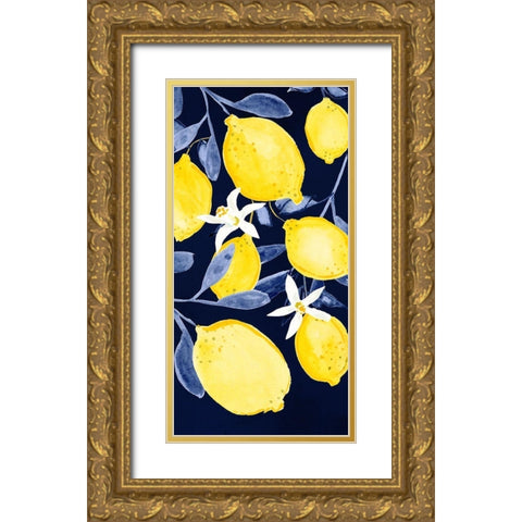 Fresh Fruit Collection B Gold Ornate Wood Framed Art Print with Double Matting by Borges, Victoria