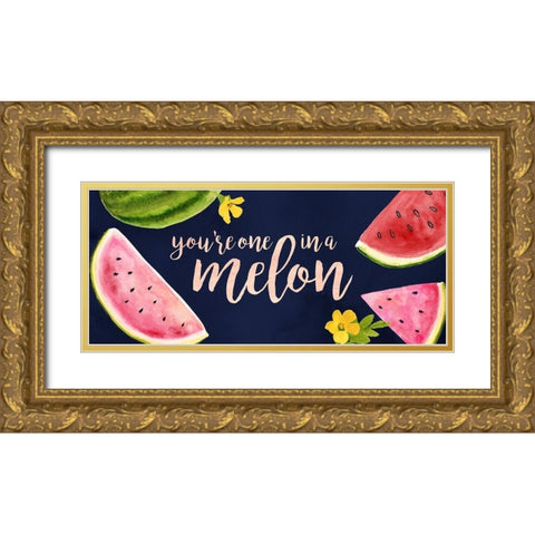 Fresh Fruit Collection D Gold Ornate Wood Framed Art Print with Double Matting by Borges, Victoria