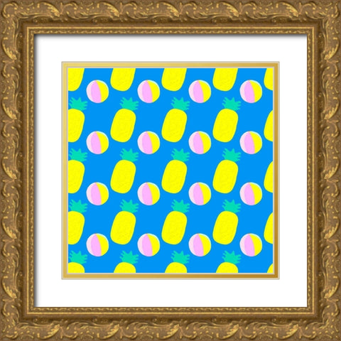 Soak up the Sun Collection I Gold Ornate Wood Framed Art Print with Double Matting by Blanckslate