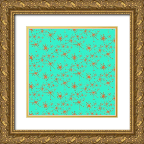 Christmas Foliage Collection I Gold Ornate Wood Framed Art Print with Double Matting by Blanckslate