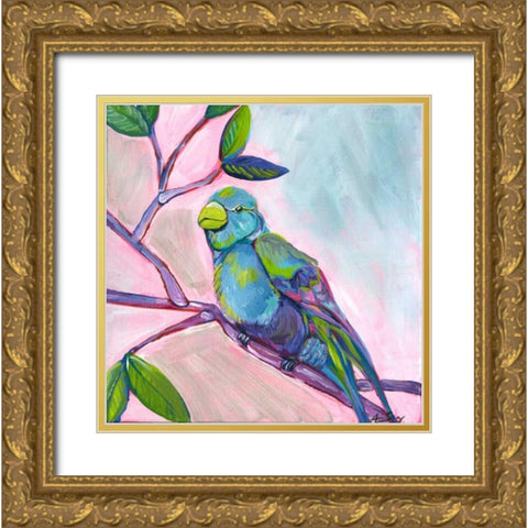 Anne Bird Gold Ornate Wood Framed Art Print with Double Matting by Seay, Anne