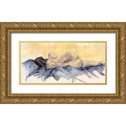 Nude II Gold Ornate Wood Framed Art Print with Double Matting by Seay, Anne