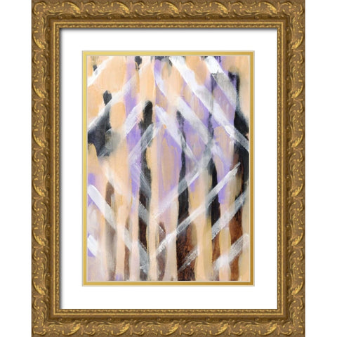 Abstract II Gold Ornate Wood Framed Art Print with Double Matting by Seay, Anne