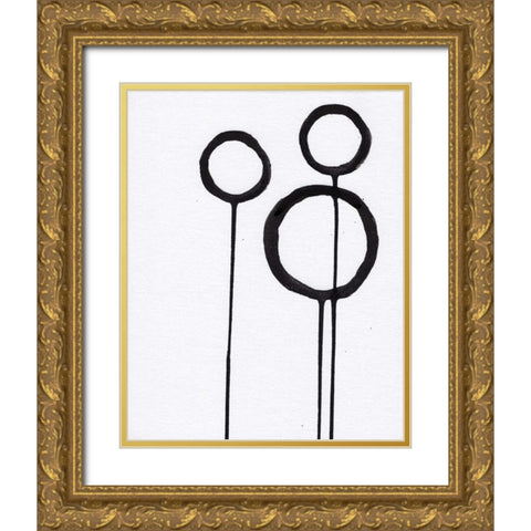 BandW IV Gold Ornate Wood Framed Art Print with Double Matting by Seay, Anne