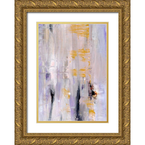 Abstract I Gold Ornate Wood Framed Art Print with Double Matting by Seay, Anne